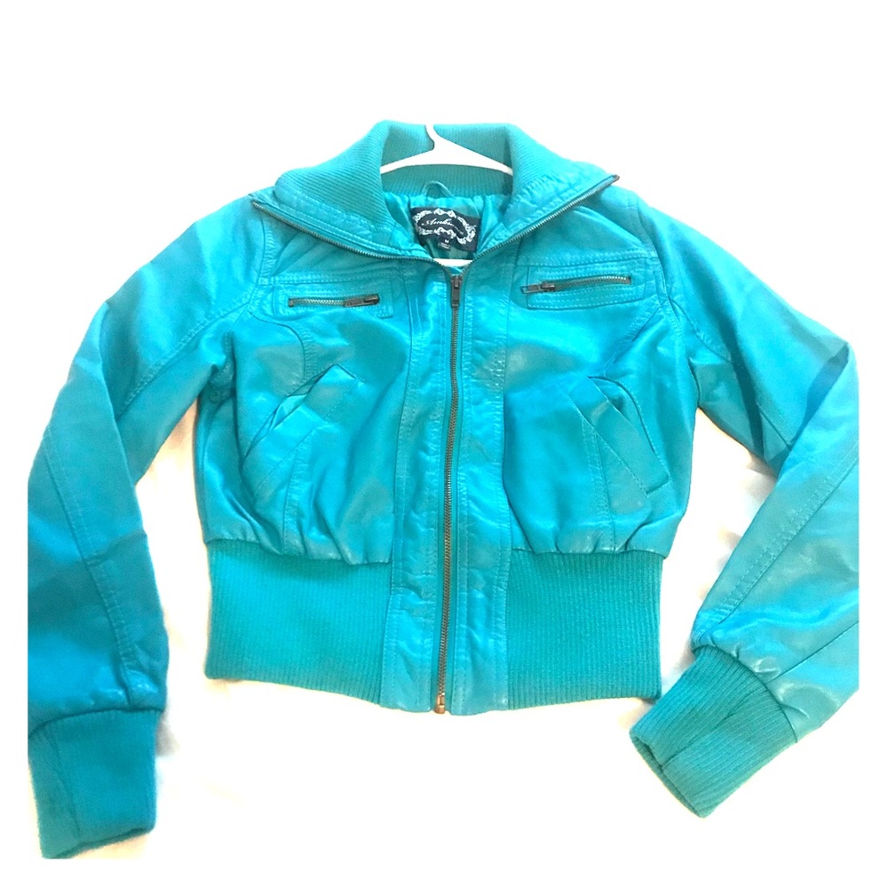 Faux leather jacket